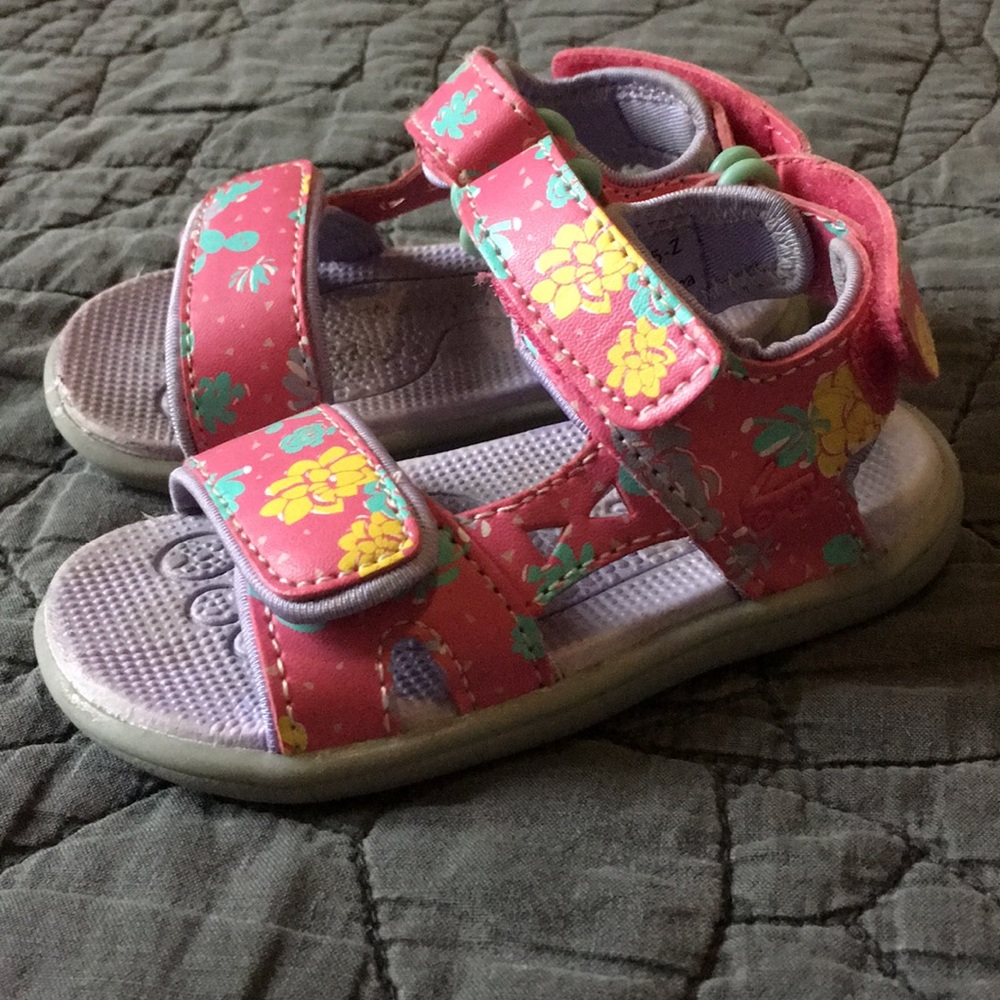 See Kai Run Makena Hot Pink Sandals size 5